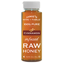 100% PURE Cinnamon infused RAW HONEY