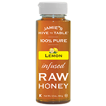 100% PURE Lemon infused RAW HONEY